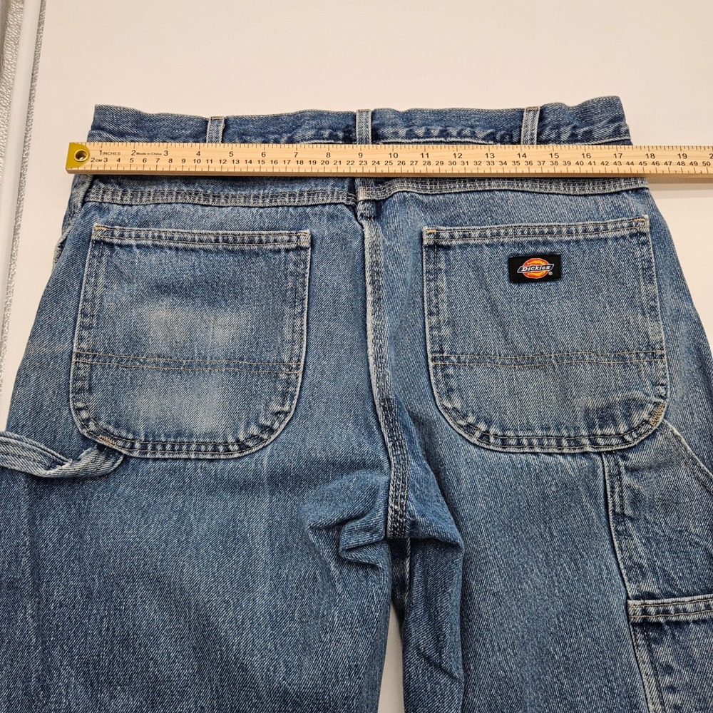 Dickies Mens Relaxed Fit Carpenter Jeans Blue Denim 34x32 1993SNB Workwear - Picture 5 of 12